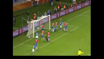 World Cup 2010 - Италия 1:1 Парагвай - Гол на Роси! 14.06.2010 