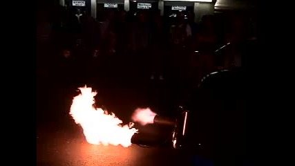 Rat Rod Flames Fire Car Show 
