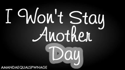 Bieber «3 I wont another Day