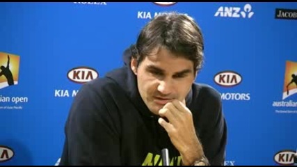 Australian Open 2010 : Пресконференция на Федерер 