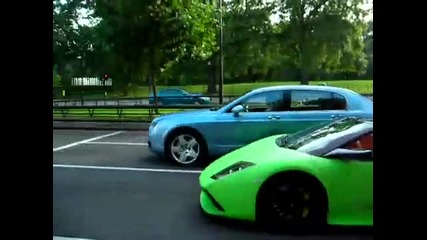 matte green lamborghini lp640 acceleration 