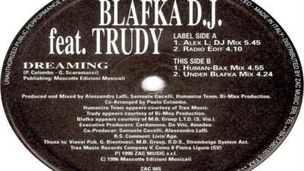 Blafka D. J. feat. Trudy - Dreaming ( Radio Edit )