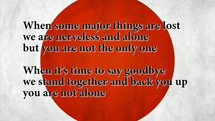 Песен посветена на Япония - земетресението и цунамито - A Song for you 