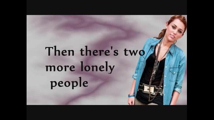 Miley Cyrus-two More Lonely People