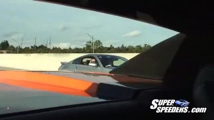 Nissan 350z Turbo vs Lamborghini Gallardo street race 