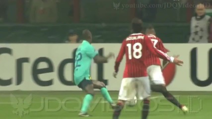 Boateng Amazing goal against Barcelona [hd] - Ac Milan 2-3 B