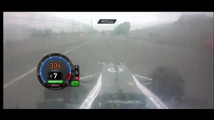 F1 Гран при на Канада 2012 - Senna се блъска в стената на шампионите Fp 2 [hd][onboard]