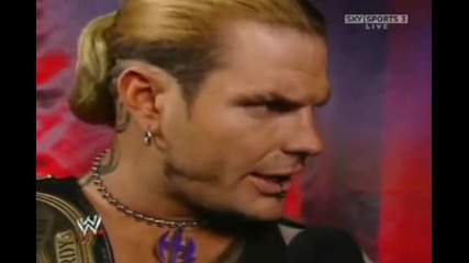 Jeff Hardy Interview after the Royal Rumble 2008