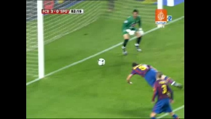Първият гол на Ибрахимович за Барселона