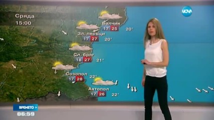Прогноза за времето (14.06.2017 - сутрешна)