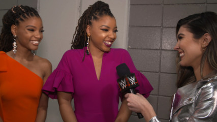 Chloe x Halle found WrestleMania inspiration from WWE's female Superstars: WWE.com Exclusive, April 8, 2018
