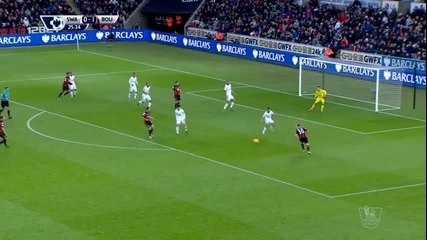 Суонси - Борнемут 2:2, Висша лига, 13-и кръг