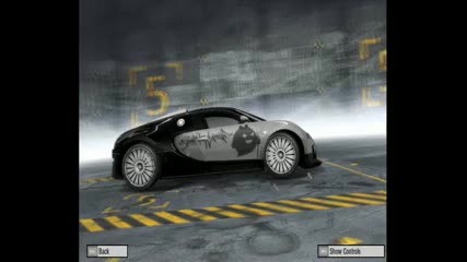 nfs pro street honda s2000,  bugatti veyron and plymouth road