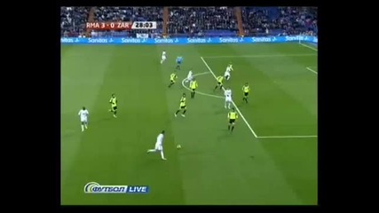 2nd goal Van der Vaart Real Madrid 3 - 0 Zaragoza Hq 