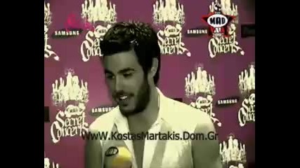 Kostas Martakis - Mad Secret Concert With Christos Dantis (rehersal Interview) 