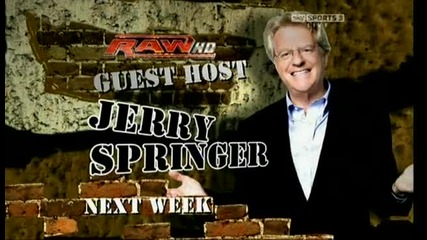 Wwe Raw Next Week Guest Host Jerry Springer 