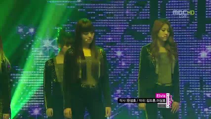 Aoa - Elvis @ Music Core (08.09.2012)