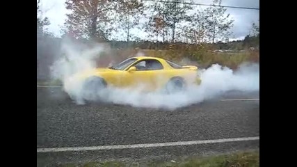 Mazda Rx7 Burnout 