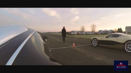 Bugatti Veyron vs Rimac Concept One (electric car) drag race - Hd