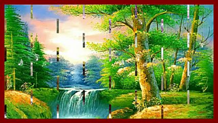 Красиви водопади! ... ( Painting) ... ( Hilary Stagg harp)