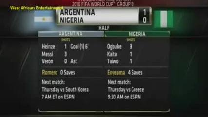 World Cup - Аржентина 1 - 0 Нигерия 