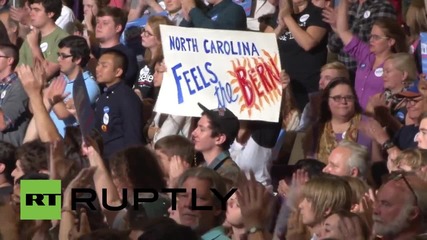 USA: Sanders slams 'corporate American greed' at North Carolina rally