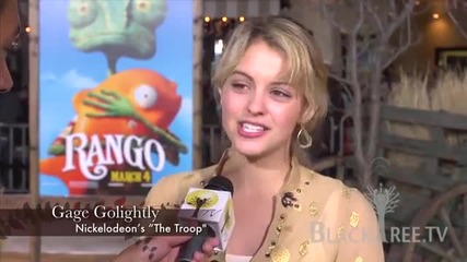 Nickelodeon's 'the Troop' Star - Gage Golightly at 'rango' opening day