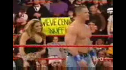 Триш Отново В Raw ! [trish , John Cena Vs Beth , Santino