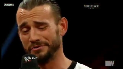 Alberto Del Rio, Cm Punk and The Miz - Contract signing [ Raw 05.12.11 ]