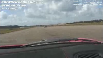 Ferrari 430 Scuderia vs Koenigsegg Ccx 