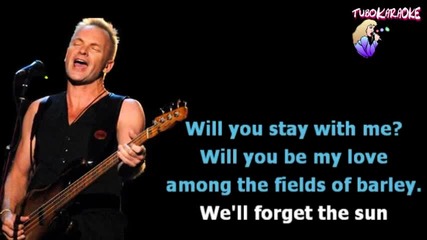 Sting - Fields Of Gold (karaoke)
