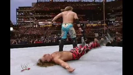 Wwe Jericho прави Sweet Chin Music на Hbk 