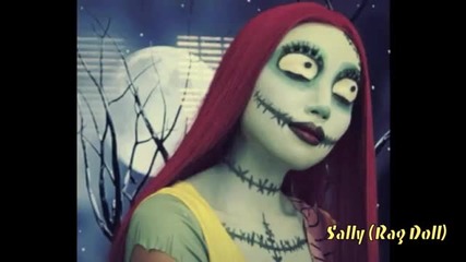 Sally (nightmare Before Christmas) Make-up look 2