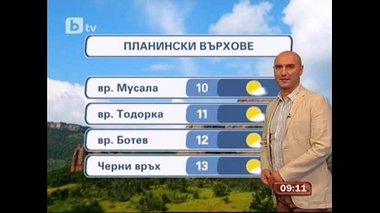 Времето - Сутрешна емисия 16.09.2011 г.