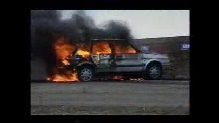 Car fire test 