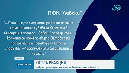 Спортни новини (29.08.2024 - централна емисия)