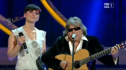 Хосе Фелисиано с млада италианка - San Remo 2012