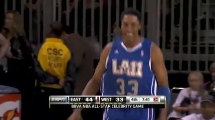 Justin Bieber, Trey Songz, ect Bbva All Star Celebrity Game Highlights