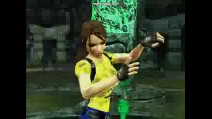 Lara Croft as SpondeBob