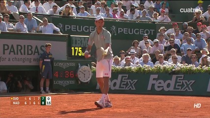 Nadal vs Djokovic - Roland Garros 2013 - Hot Shot [16]