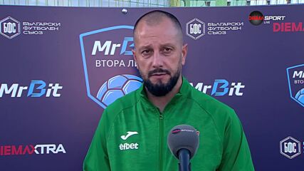 Божидар Стойчев след загубата на Янтра от Берое