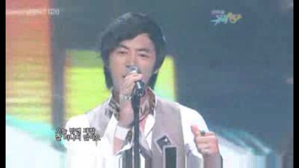 090807 Kbs Music Bank Jun Jin - Like a fool