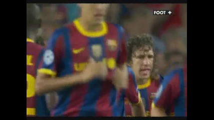 14.09.2010 Барселона 1 - 1 Панатинайкос първи гол на Лионел Меси 