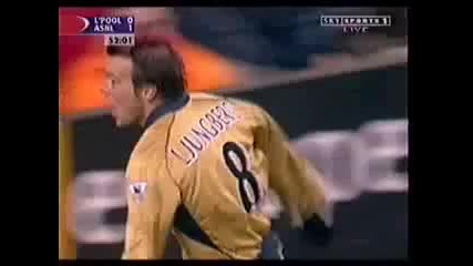 Freddie Ljungberg v Liverpool 