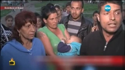 Ромка протестира, докато кърми бебе - Господари на ефира (28.07.2015)