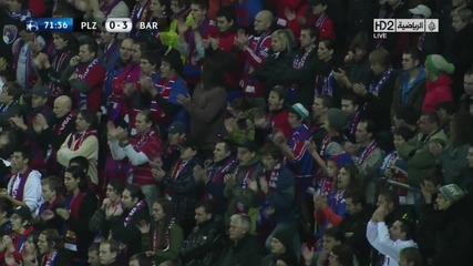 Виктория Пилзен - Барселона 0:4 гола на Сеск Фабрегас 1.11.2011 (високо качество)