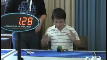 Rubik's cube 2x2x2 official world record 1.28