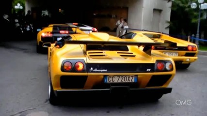 Lamborghini Diablo Gt (16 80) loud sound hard revving and accelerating! (360p) 