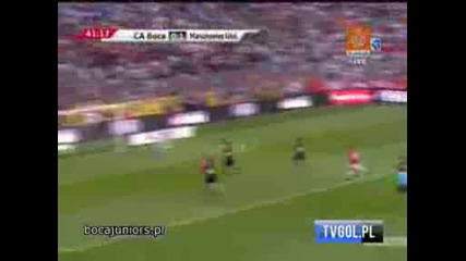 Ca Boca - Manchester United 0 - 2 Голът на Валенсия