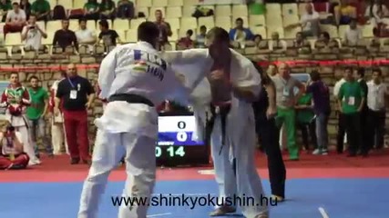 Gabor Rozsa vs. Lotarov Georgi - European Shinkyokushin Karate Championship, 2014 Baku